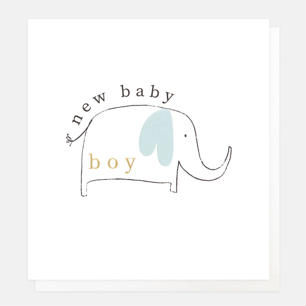 New Baby Boy Blue Elephant