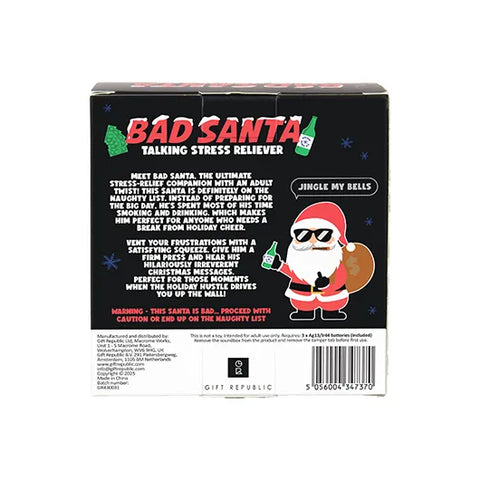 Bad Santa Talking Stress Reliever