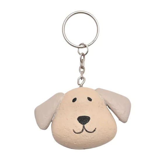 Pebble Dog Keyring