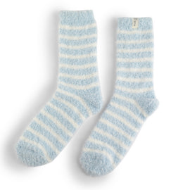 Fluffy Stripes Socks - Various Colours