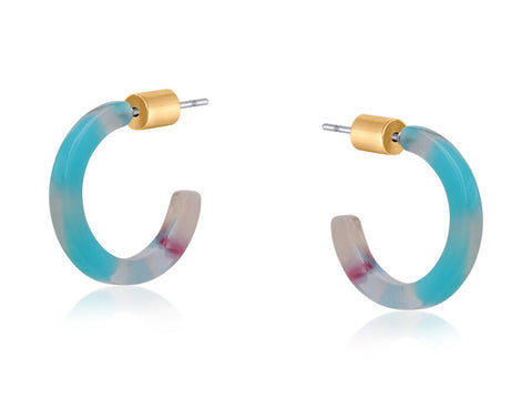 Petite Resin Hoop - Various Colours