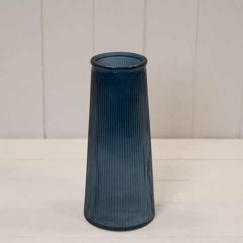 Tall Ribbed Vase - Various Colours