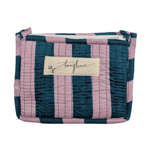 Striped Quilted Small Purse - Various Sizes