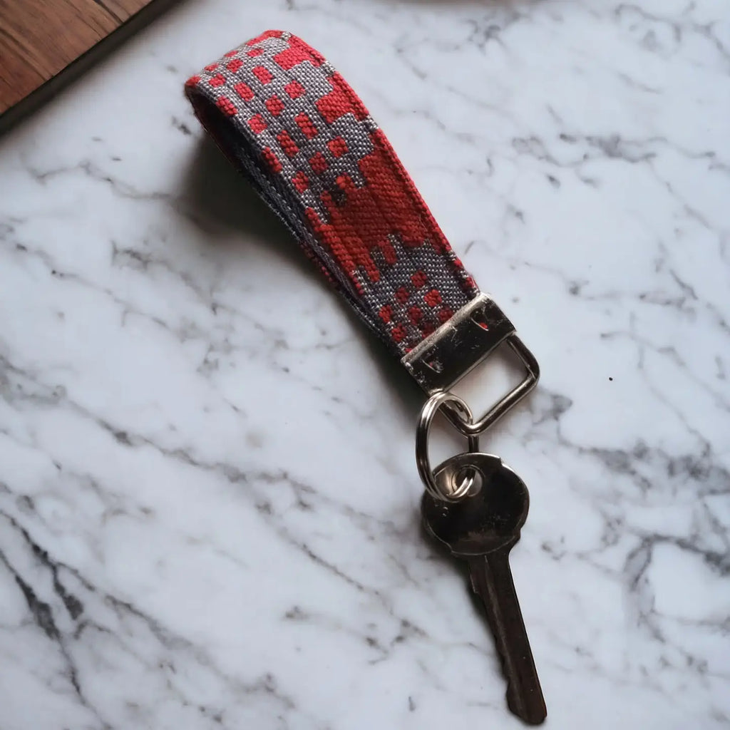 Welsh Tapestry Print Key Fobs - Various Colours