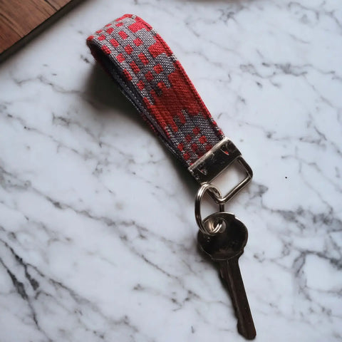 Welsh Tapestry Print Key Fobs - Various Colours