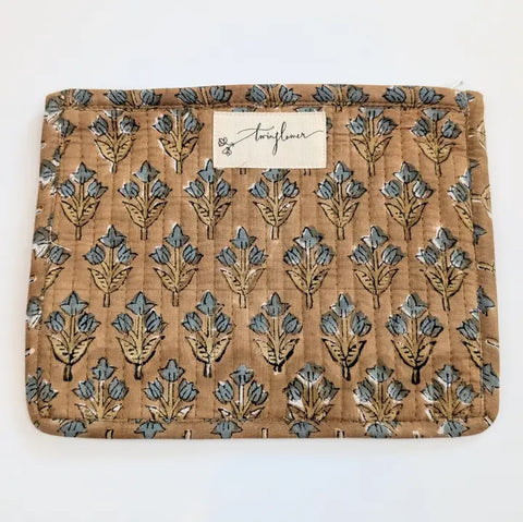 Large Quilted Pouch Purse - Various Colours
