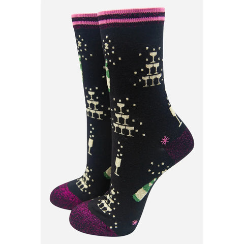 Champagne Celebration Bamboo Socks - Various Colours