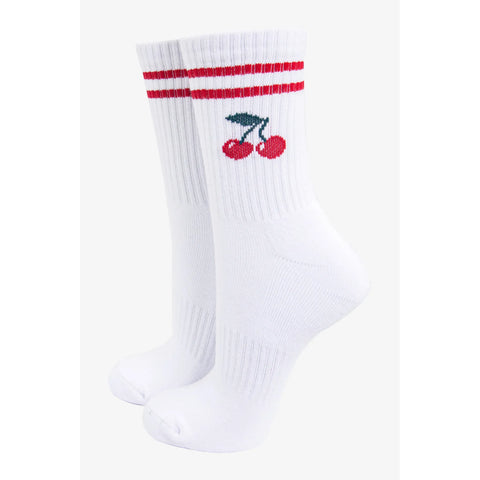 Striped Cotton Sports Socks - Various Colours
