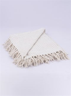 Woven Cotton Throw Stab Stitch - Various Colours
