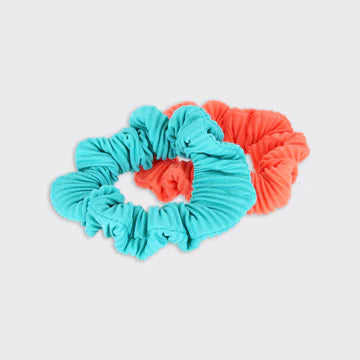 Crinkle Set Of 2 Scrunchie - Various Colours