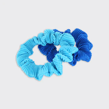 Crinkle Set Of 2 Scrunchie - Various Colours