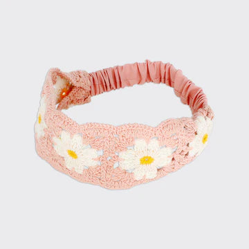 Crocheted Headband - Pink