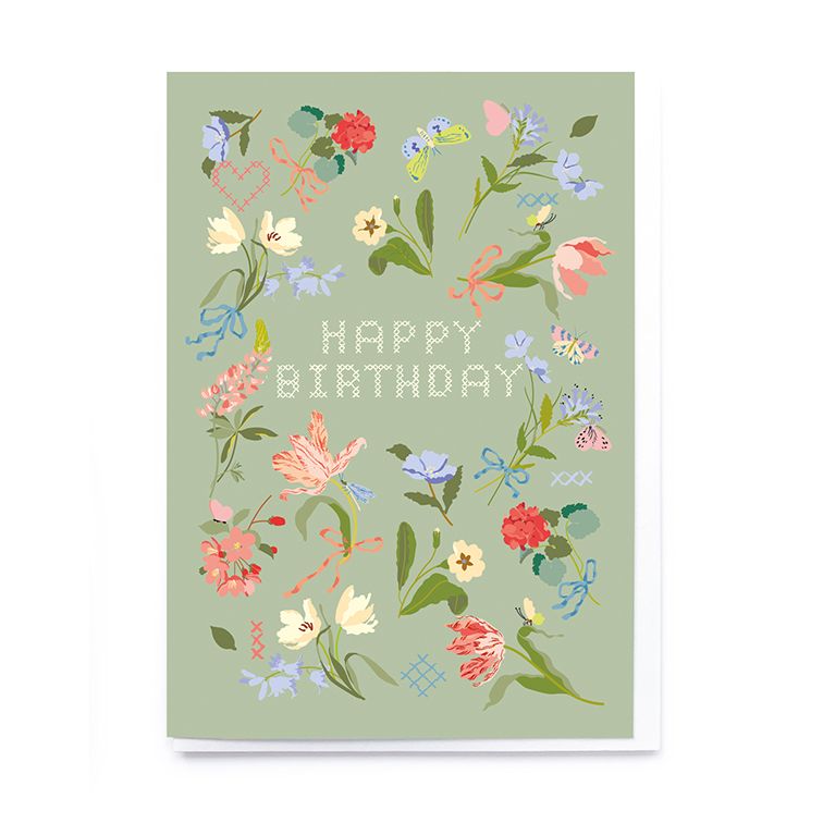 Happy Birthday Embroidery