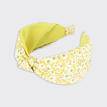 Daisy Wide Headband - Yellow