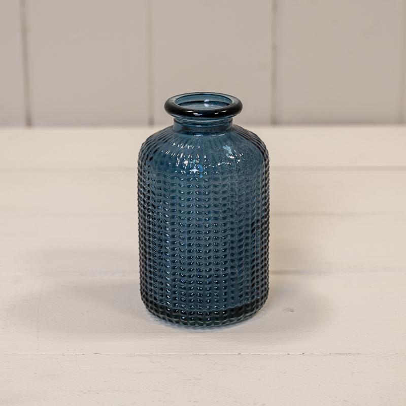 Mini Dimpled Glass Vase - Various Colours
