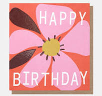 Happy Birthday Pink Flower