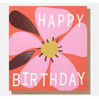Happy Birthday Pink Flower