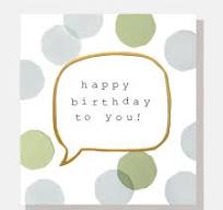 Happy Birthday To You! Speech Bubble