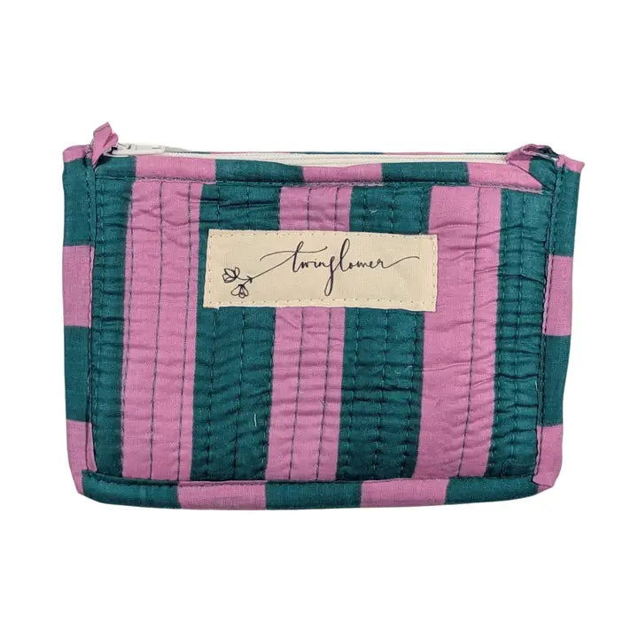 Striped Quilted Small Purse - Various Sizes
