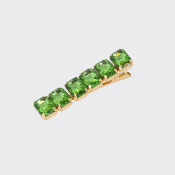 Emerald Jewelled Hairclips - Various Colours