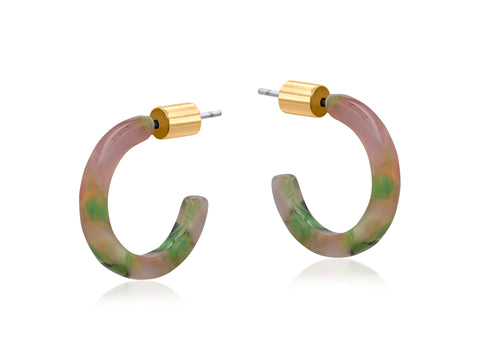 Petite Resin Hoop - Various Colours