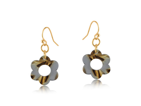 Lottie Daisy Resin Earrings - Various Colours