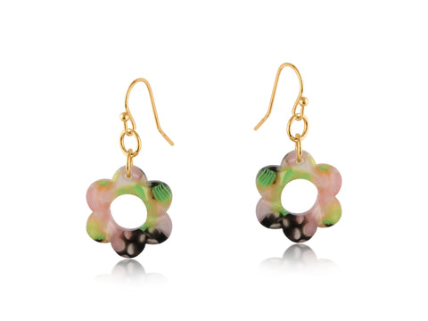 Lottie Daisy Resin Earrings - Various Colours