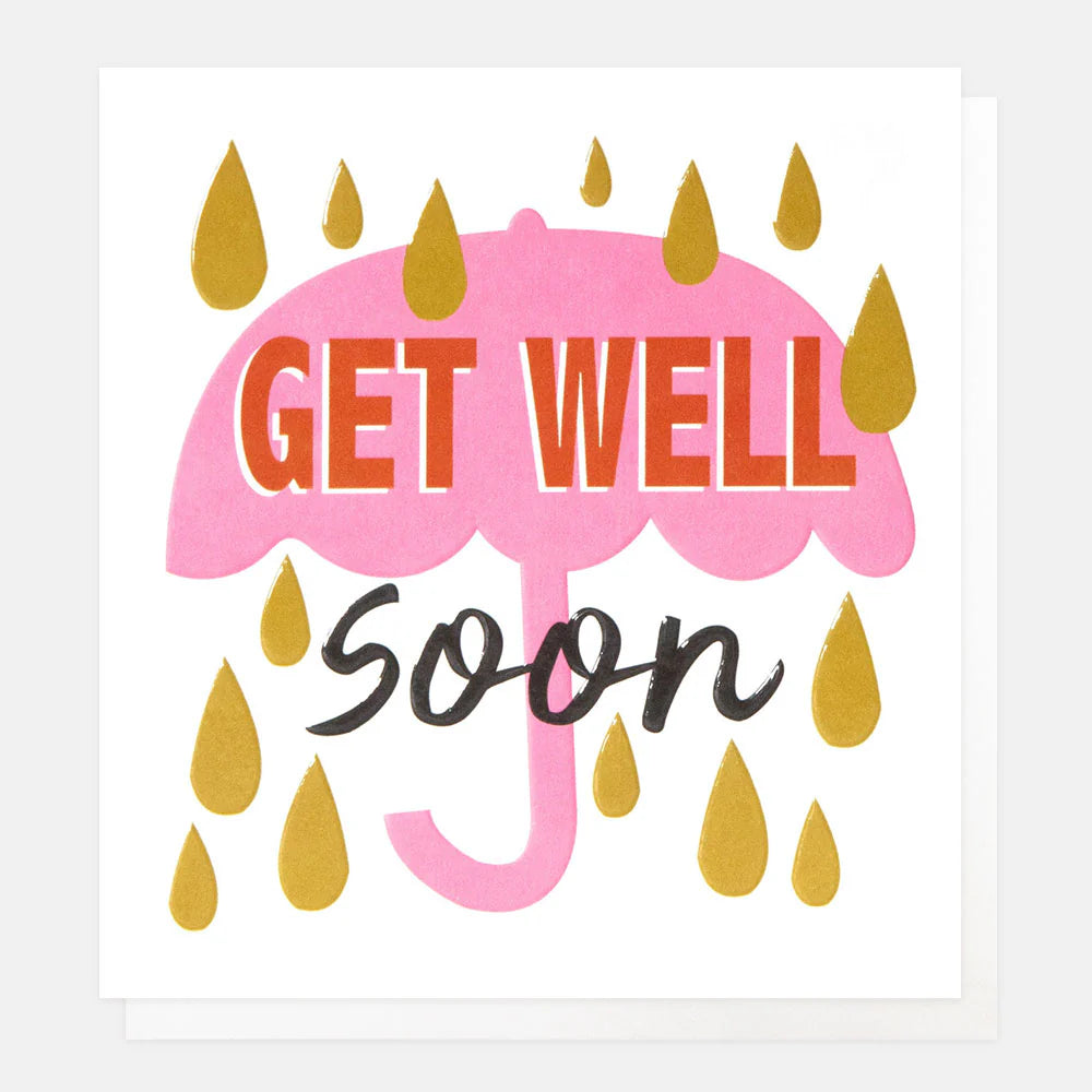 Get Well Soon Pink Umbrella