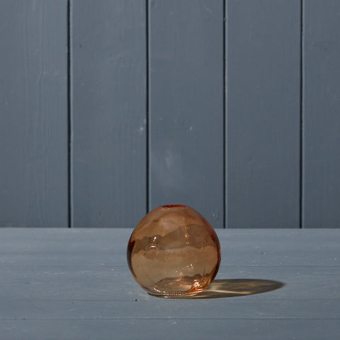 Mini Globe Shaped Glass Vase - Various Colours