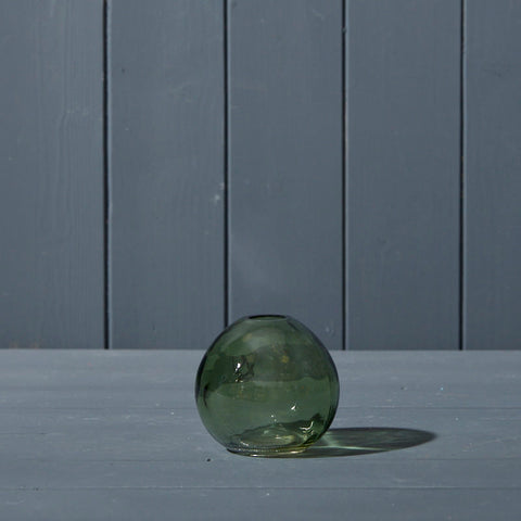 Mini Globe Shaped Glass Vase - Various Colours