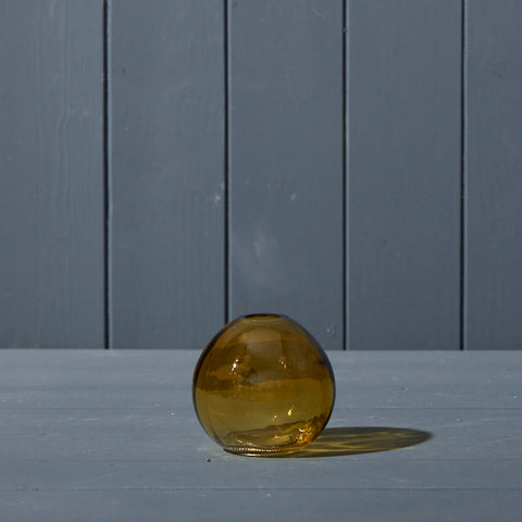Mini Globe Shaped Glass Vase - Various Colours