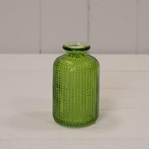 Mini Dimpled Glass Vase - Various Colours
