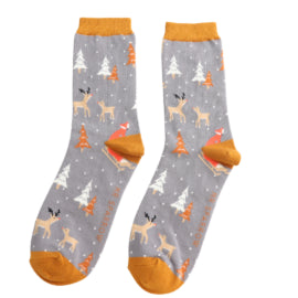 Festive Foxes Men's Socks - Various Colours