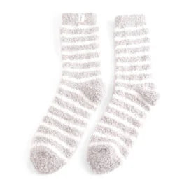 Fluffy Stripes Socks - Various Colours