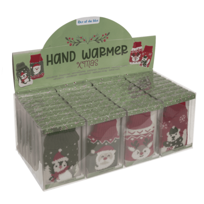 Hand Warmer with Knitted Christmas Cover