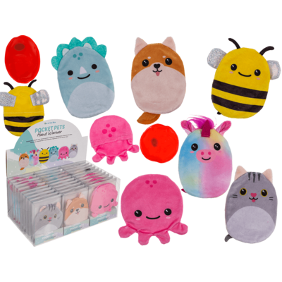 Hand Warmer with Plush Cover - Various Characters