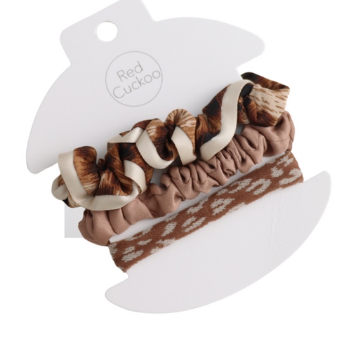 Leopard Print Scrunchies - Various Colours