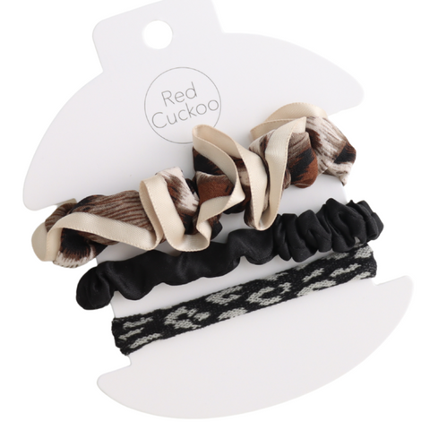 Leopard Print Scrunchies - Various Colours
