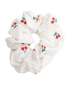 White Hair Scrunchie - Various Patterns