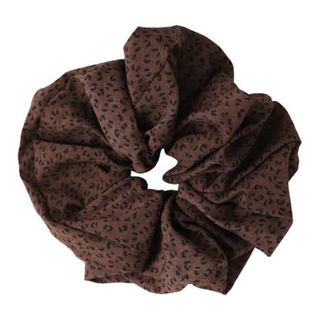 Leopard Print Oversize Scrunchie - Various Colours