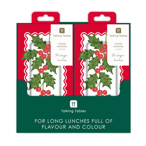 Long Lunch Paper Napkins - Various Designs