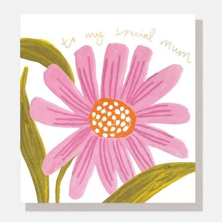 To My Special Mum Pink Flower