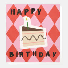 Happy Birthday Cake Slice
