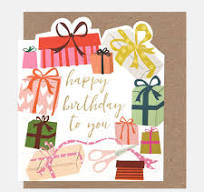 Happy Birthday Presents & Wrapping Ribbon