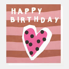 Birthday Girl Dotty Heart