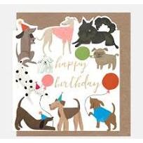 Happy Birthday Dogs With Balloons