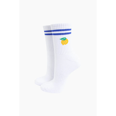 Striped Cotton Sports Socks - Various Colours