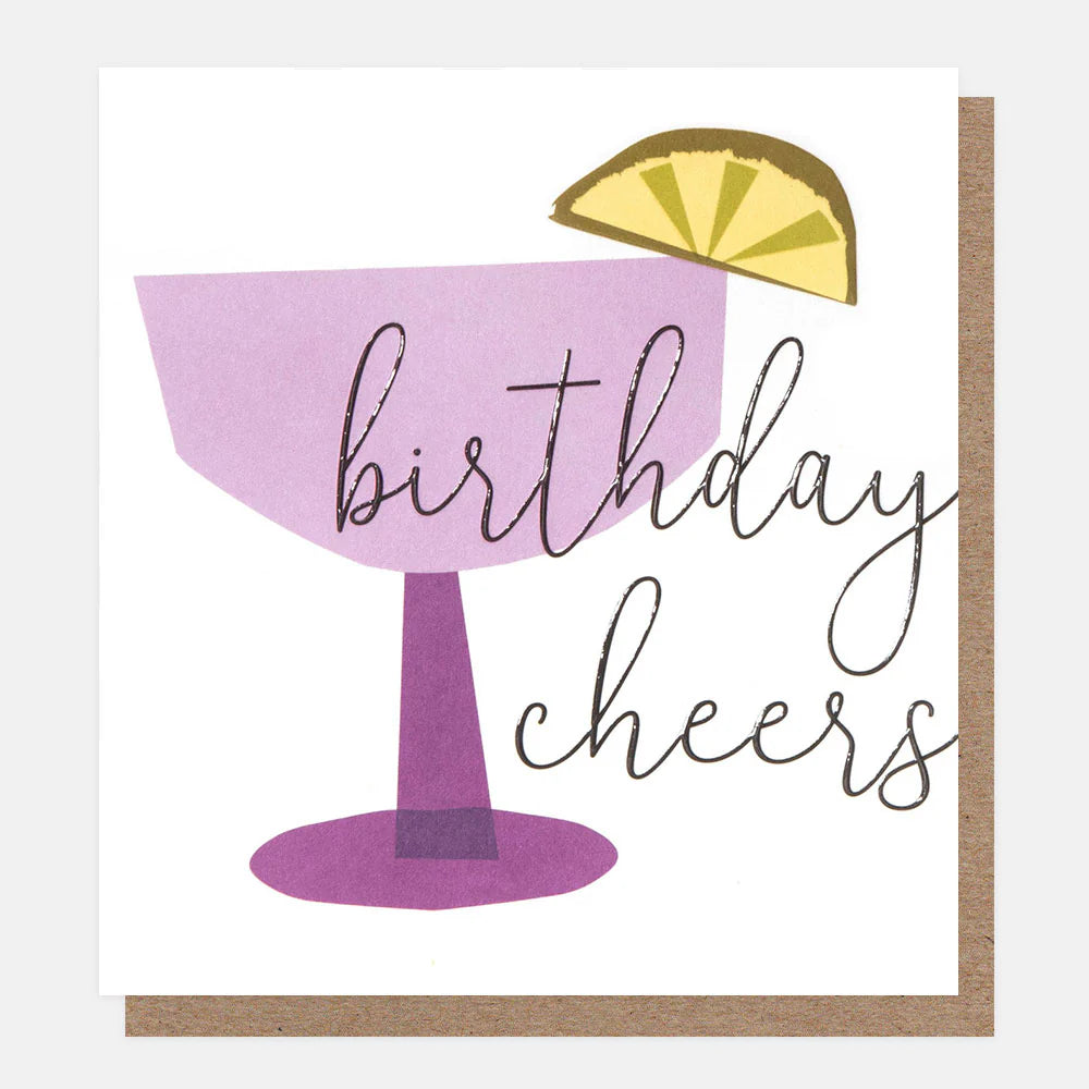 Birthday Cheers - Glass & Lime