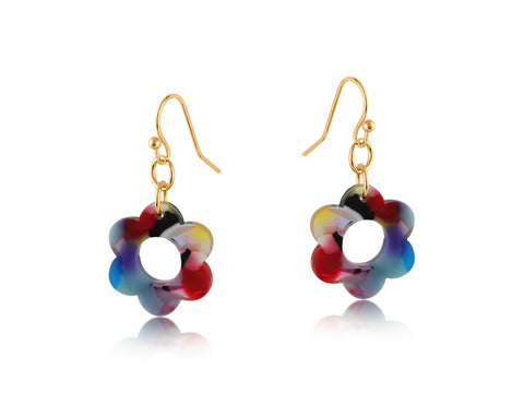 Lottie Daisy Resin Earrings - Various Colours