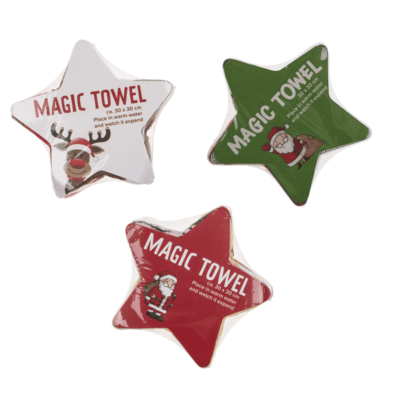 Magic Cotton Towel - Christmas Design